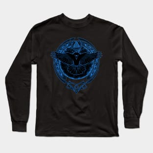 Viking Raven and Valknut Symbol Long Sleeve T-Shirt